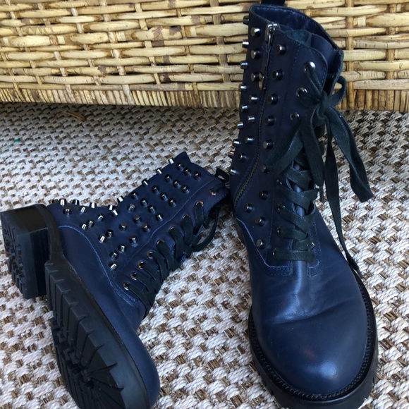 DKNYC Shoes - DKNY Studded Combat Boots